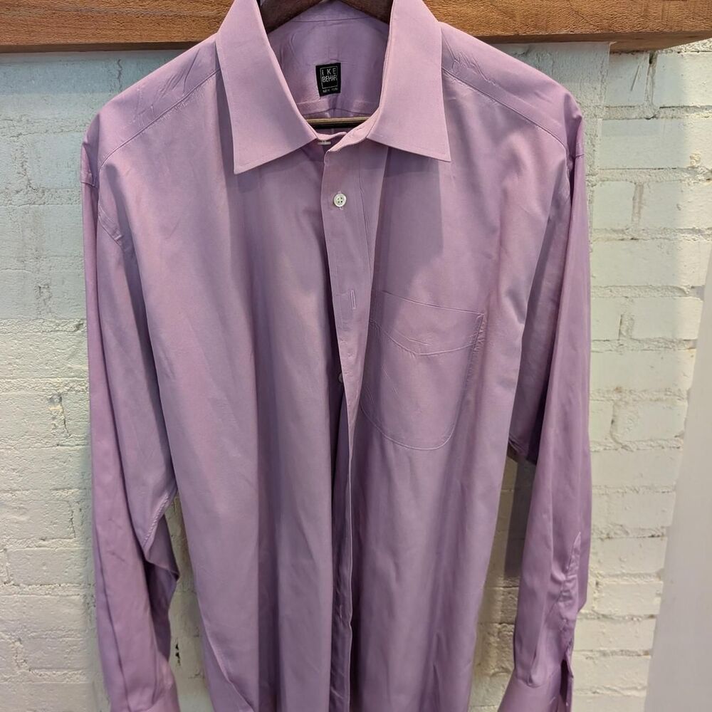 Ike Behar Men's Purple Shirt